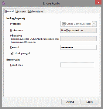 Pidgin Basic settings