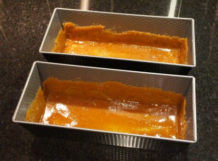 Smeared caramel