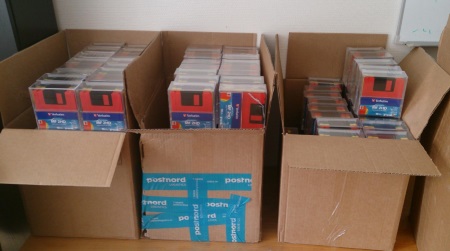 2500 floppies, or about 3.5 GB